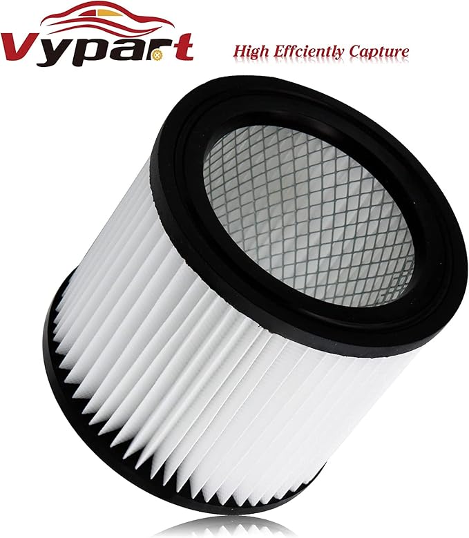 90398 HEPA Replacement Filter - Small Cartridge Vacuum Filter Pack of 2 Fit for Shop-Vac 90398/118692, 9039800, 903-98, 903-98-00 Wet and Dry Vacuum (2 Filters+ 1 Brush) - AquaVibe