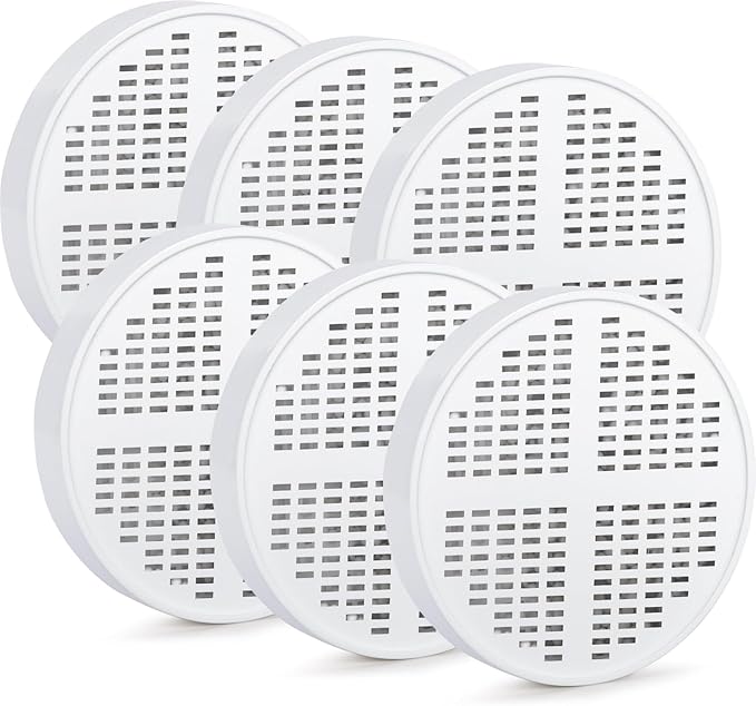 6-Pack, Vitamin C + E + A Shower Filter Replacement Cartridge, Compatible with AquaHomeGroup Shower, Vitamin-Infused Shower Head Filter, Healthier Skin, Hair & Nails. Removes Chlorine & Impurities.
