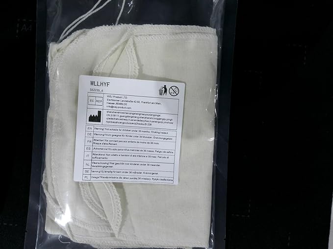 4 Pack Nylon Nut Milk Bag 12 × 8 Inches Fine Mesh Cheese Cloth Multiple Usage Reusable Food Strainer Professional Cold Brew Filter for Straining Juice Coffee Yogurt Tea (Cotton, 12×8 In)