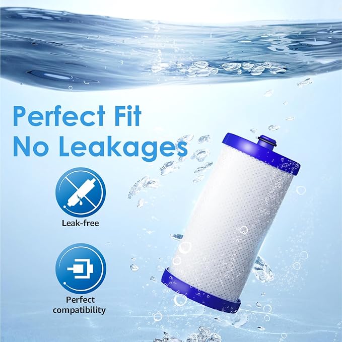 Waterdrop WF1CB Replacement for Frigidaire® PureSource WFCB, RG100, NGRG2000, WF284, 9910, 469906, 469910 Refrigerator Water Filter, 3 Filters