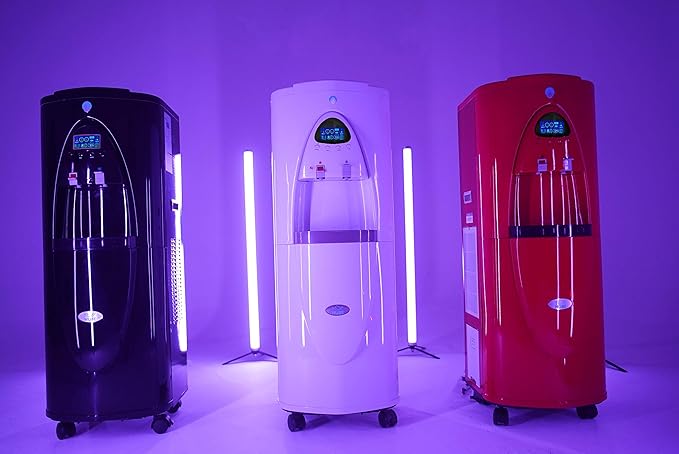 NUBE: Atmospheric Water Generator 8 gal/day - Alkaline + Ionized + Mineralized- Fluoride and Chlorine Free - Sustainable - Carbon + Osmosis Filter - UV - Cooler/Heater Dispenser - Dehumidifier (Black)