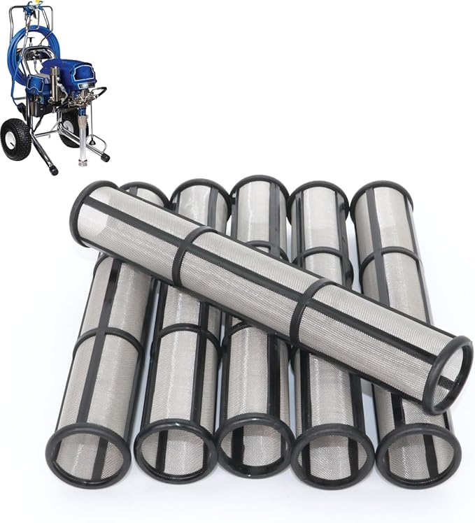 6Pieces 244067 Manifold Filter, 60 Mesh Compatible with Graco Airless Paint Sprayer 695, 795,1095,3900,5900, 7900, airless Paint Sprayer Filter - AquaVibe