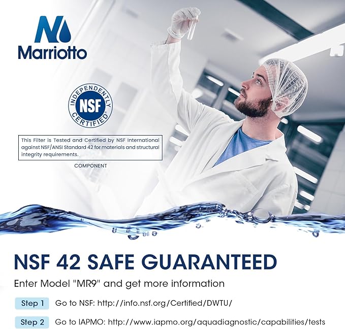 MARRIOTTO XWF Water Filter, Replacement for GE Refrigerator, Compatible With French-Door Models, 2 Pack (Not XWFE)