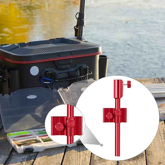 Baits Box Rack Stand Heavy Duty Accs Tray Stand Holder Fishing Baits Box Rack for Shoreline Travel Kayak Saltwater Fishing