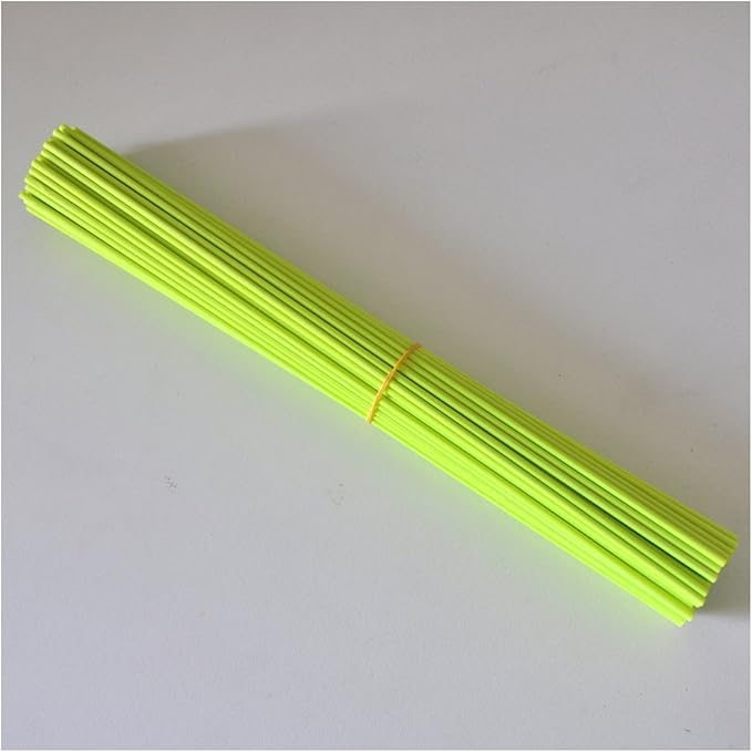 50 Pieces Fiber Reed Diffuser Replacement Refill Sticks for Aroma Fragrance (Fluorescent Green,8" x 3mm) - AquaVibe