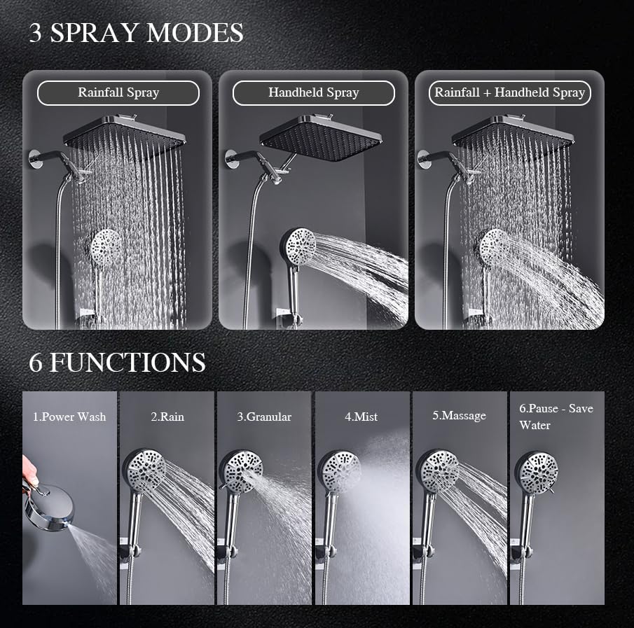 Tandem Shower Head with Filters