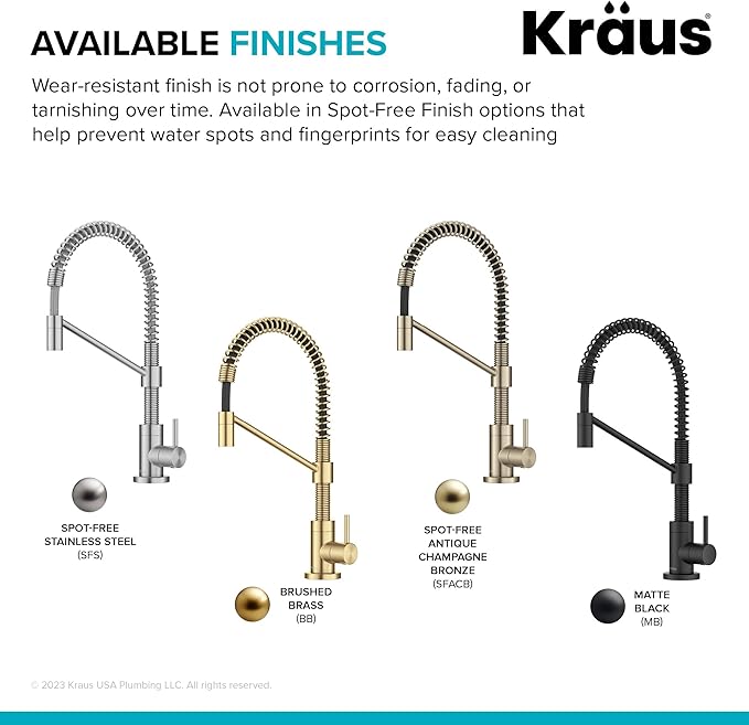 KRAUS Bolden Single Handle Drinking Water Filter Faucet for Reverse Osmosis or Water Filtration System in Spot-Free Antique Champagne Bronze, FF-104SFACB
