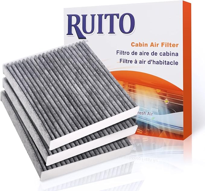 RUITO Cabin Air Filter, Compatible with Avalon, Camry, Corolla, Highlander, Prius, RAV4, Sienna, Venza, CX-9, ES300h, RX450h, UX250H, Replacement for CF12157, WP10322, CP157