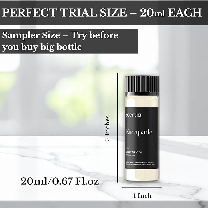 Hotel Inspired Collection Diffuser Oils – 3×20ml Aromatherapy Set | Luxury Scents Inspired by 5-Star Hotels | Gift-Ready Essential Oil Blend
