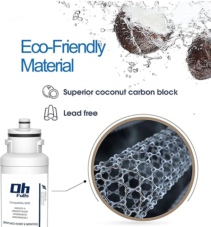 Water Filter HX2017F-A Replacement, Compatible with Hisense HX2017F-A, HX2017FR-A Water Filter Cartridge