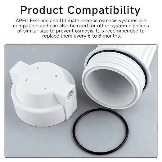 3.5 Inch OD Water Filter O-Ring 8 Pack, Compatible with Express Water ROES-50 and APEC Essence Ultimate Reverse Osmosis Systems, Durable Nitrile Rubber