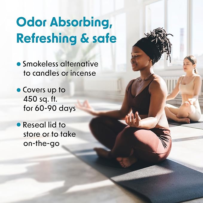 Wipex Odor Eliminator for Home - Eucalyptus & Mint Odor Absorber, 15 Oz Gel Jar, Long-Lasting Freshness, Ideal for Rooms, Offices, and Yoga Studios, Effective Odor Eliminator, 12pk