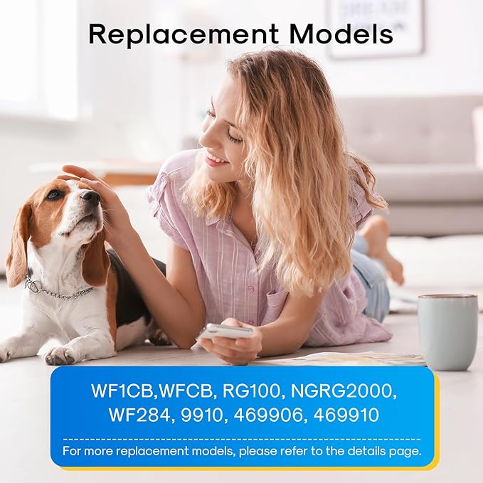 EXCELPURE RWF2300A Refrigerator water filter Replacement For Frigidaire PureSource WF1CB,WFCB, RG100, NGRG2000, WF284, Kenmore 9910, 469906, 469910,3PACK