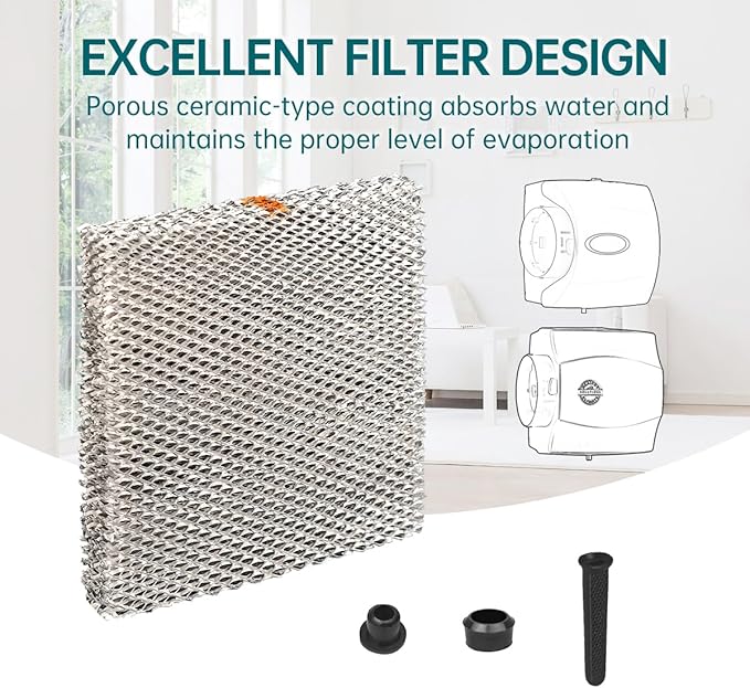 A10 Water Panel Humidifier Filter Replacement Compatible with AprilAire Whole-HouseHumidifier Models110 220 500 500A 500M 550 558 and HC22P Replacement Wicking Humidifier Filter 4 Packs