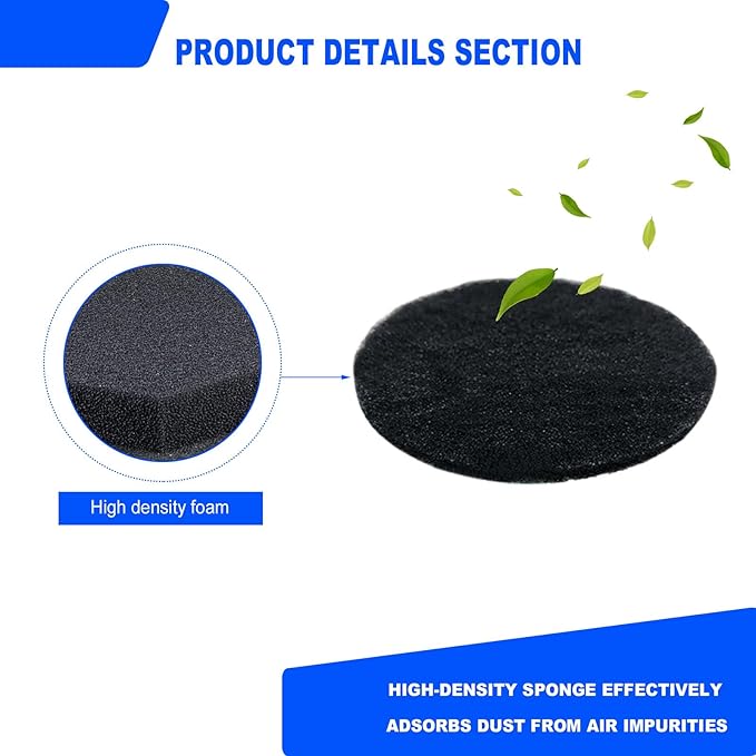 VideoPUP Replacement 10Packs Sponges Filters Compatible with Neakasa Neabot P1 Pro Pet Grooming Kit & Vacuum Cleaner - AquaVibe