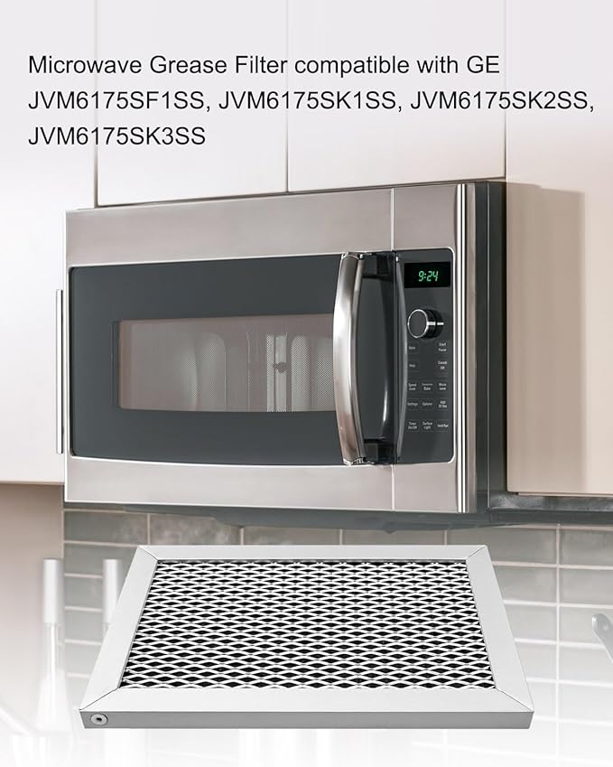 Microwave Charcoal Filter Fit for GE JVM6175SF1SS, JVM6175SK1SS, JVM6175SK2SS, JVM6175SK3SS