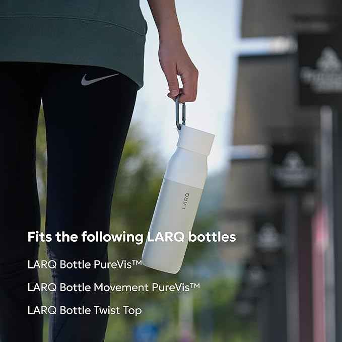 LARQ Active Loop - Bump Protector for Your Cap with Easy Carry Carabiner, Black