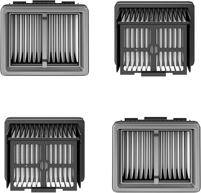Replacement Vacuum Filters Roller Brushes Compatible with Dreame H12 Pro Wet Dry Vacuum Cleaner, Efficient Replacement Filters for Clean Floors (【H12Pro】4 Filters) - AquaVibe