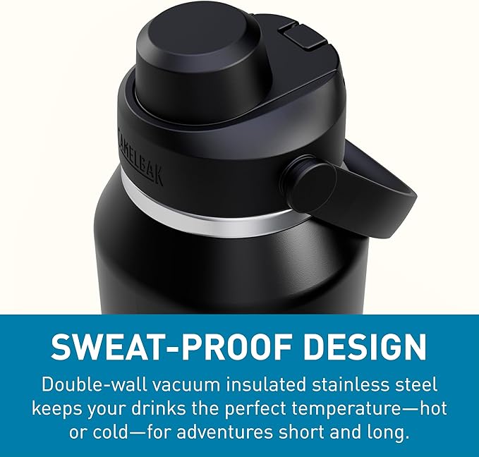 CamelBak Thrive Chug Insulated Stainless Steel Water Bottle Black, 40oz