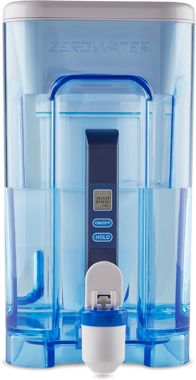 ZeroWater 22 Cup Water Filter Dispenser + 3 Replacement Filters