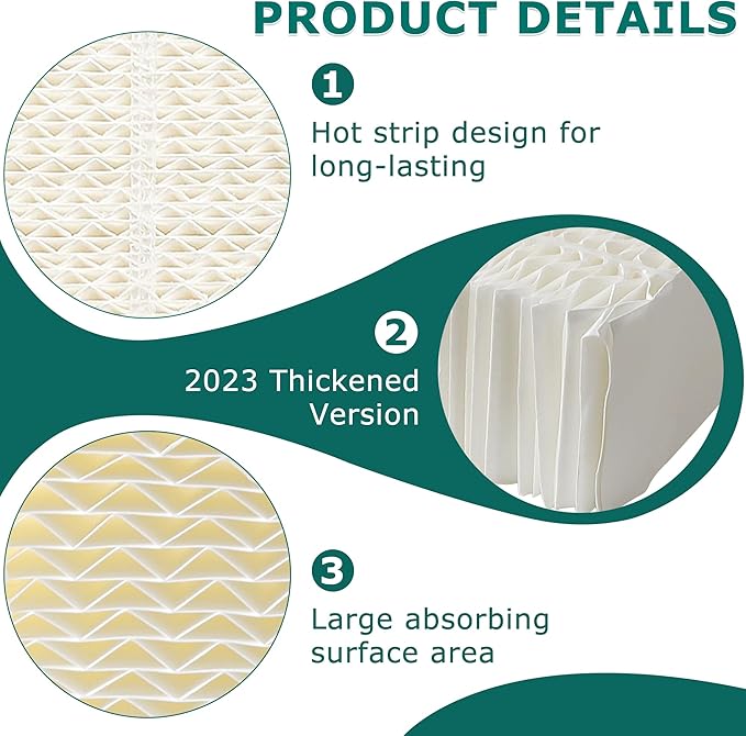 TOMOON 1043 Super Wick Humidifier Filter - Replacement for Essick Air Aircare 831000 EP9500 EP9800 836000HB and Spacesaver 800 8000 Series humidifier