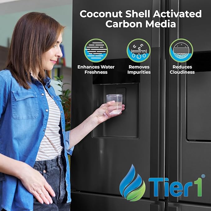 Tier1 ADQ36006101 Refrigerator Water Filter 6-pk | Replacement for LG LT700P, ADQ36006102, Kenmore 46-9690, 469690, ADQ36006101-S, WSL-3, FML-3, RFC1200A, Fridge Filter