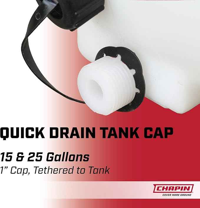 Chapin 97004: 15 Gallon Water Storage Tank, Utility Water Tank, Water Supply, for Farms, Acreage, Gardens, Orchards, Translucent White