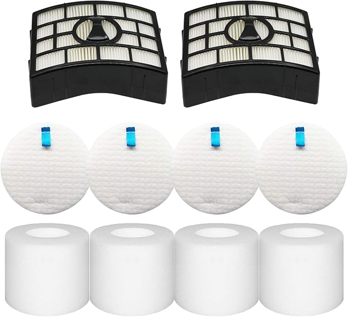 Vacuum Filters Replacement for Shark Rotator Powered Lift-Away AZ1002, NV650 NV651 NV652 NV750 NV751 NV752 NV753 AX950 AX951 AX952 ZU632, 2 Post Filters + 4 Foam & Felt Filters, Part # XHF650&XFF650 - AquaVibe