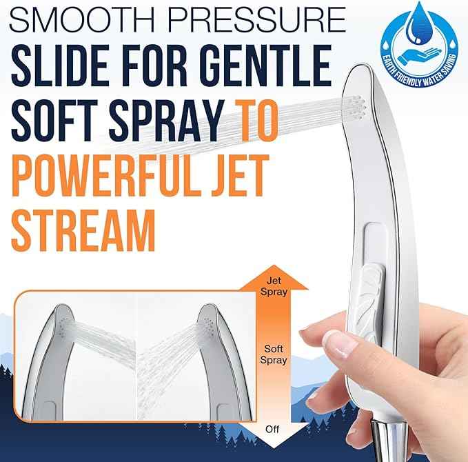 RV Bidet Deluxe Kit – Dual Nozzle Bidet + 4-Ft Handheld Spray Wand for & Full RV Bathroom Cleaning – Adjustable Water Pressure, Compact Reversible RV Fit, Brass Fittings, 4-Way T-Adapter
