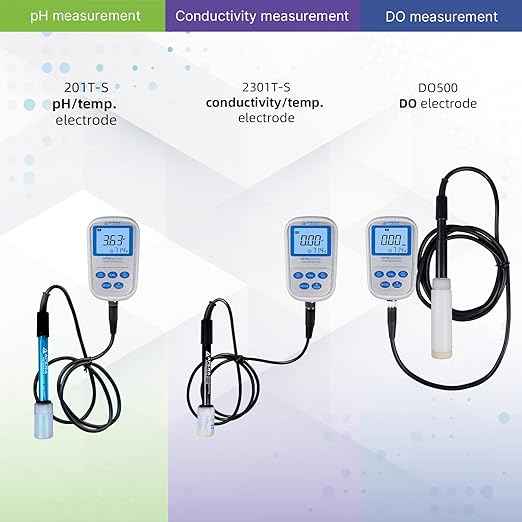 Apera Instruments SX736 pH/DO/Conductivity/TDS/Salinity/Resistivity Portable Handheld Multiparameter Meter Kit