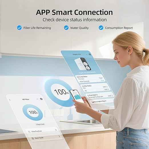 MIZUDO 1000GPD Smart WiFi RO System 8-Stage Tankless Reverse Osmosis Water Filter with APP Control, 3:1 RO Water Filtration System Under Sink, 36-Month Water Filter