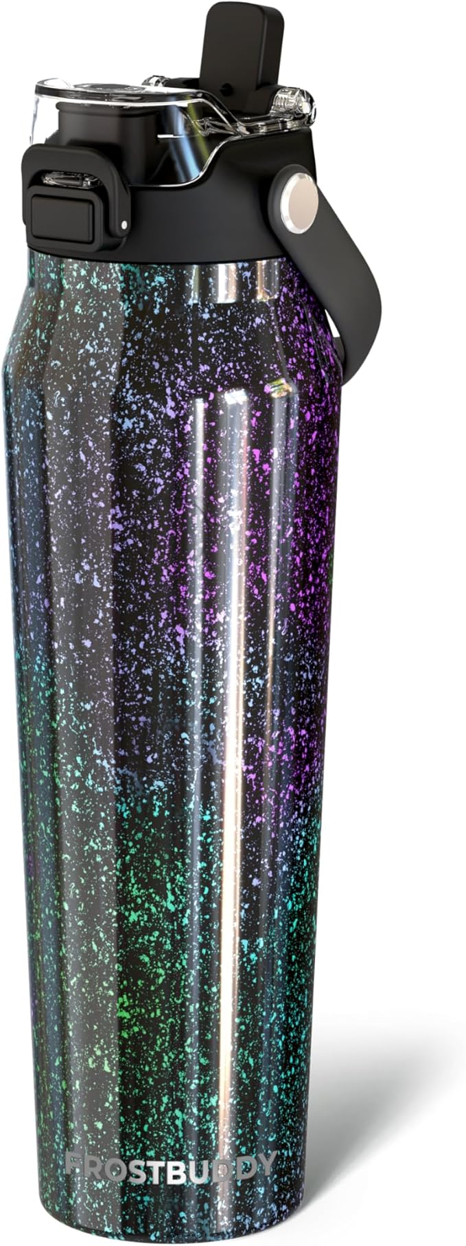 Frost Buddy 32oz Insulated Water Bottle with Straw & Chug Lid | Leak-Proof Stainless Steel | 24-Hours Cold | Sweat-Proof, Cup Holder Friendly | Ideal for Gym, Travel, Sports & Everyday Hydration