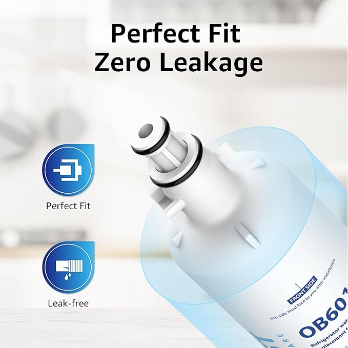 Overbest Replacement for GE® RPWFE, RPWF (Built-in CHIP) Refrigerator Water Filter,Compatible with GFE28GYNFS, GFE28GELDS, 1 Filter
