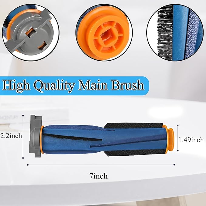 RV2310AE Replacement Parts for Shark RV2310AE Matrix Robot Vacuum Cleaner Accessories Kit, 1 Main Brush, 6 Side Brushes, 2 Filters, 2 Sets Foam Filters, 1 Cleaning Brush - AquaVibe