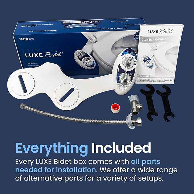 iSpring RCC7AK 75 GPD 6-Stage RO Water Filter + Luxe Bidet NEO 120 Self-Cleaning Nozzle Toilet Attachment