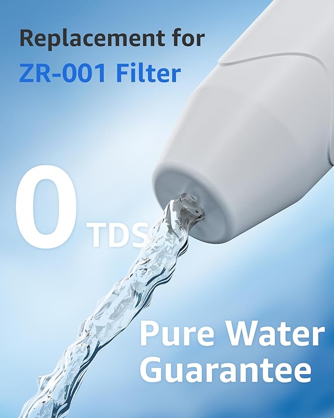 Compatible with Zero Pitcher and Dispenser ZR-001 ZR-004 ZP-006 ZR-017, 0 TDS, Reduce Lead, Mercury, Chlorine and Contaminants by DRINKCLEAR, 4 Pack