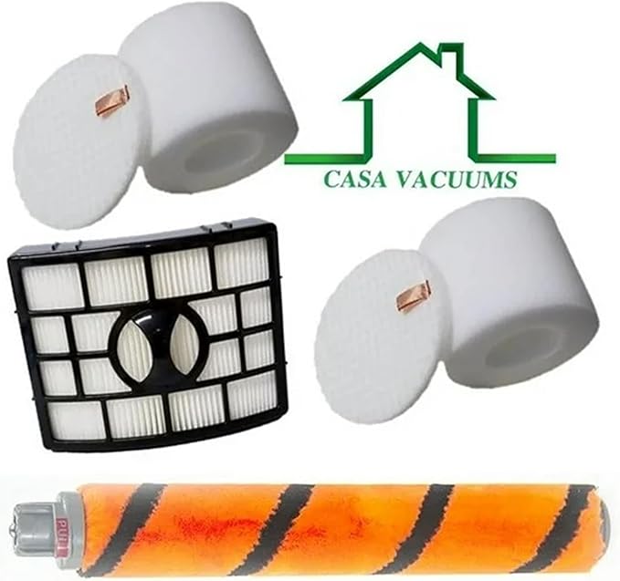 Soft Brushroll & 2+1 Filter Kit for Shark APEX DuoClean Powered Lift-Away AZ1000 AZ1002 AZ1003BRN AX950 AX951 AX952 NV830 NV831 NV835 ZU881 ZU885. Part nos. 1173FT950 XFF650 XHF650 - AquaVibe