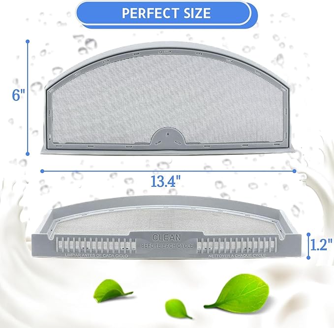 WE03X23881 Dryer Lint Screen Replacement For GE Gas Dryer & Dryer GTD65EBSJ3WS GTX22EASK0WW GTD45EASJ2WS GTD42GASJ2WW GTD42GASJ0WW GTD72EBSN0WS GTD65GBSJ1WS GTD42GASJWW GTX22GASK0WW HTX21EASK0WW Etc