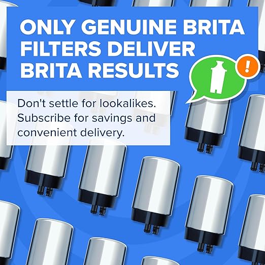 Brita Faucet Mount Water Filter System, Chrome, No-Wait Filtration, Easy Install, Multi-Use Tap Water Filter for Kitchens, Bathrooms & Small Spaces