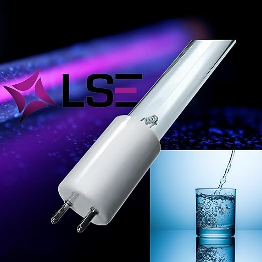 LSE Lighting Replacement UV Lamp Intended for Master Water MWC-7, MWC-E7, MWCE-7, MWC-7/4, MWC-E7/4 | 16W 2-Pin Diagonal 12.36" UVC Bulb | Compatible with Master Water | Designed in USA
