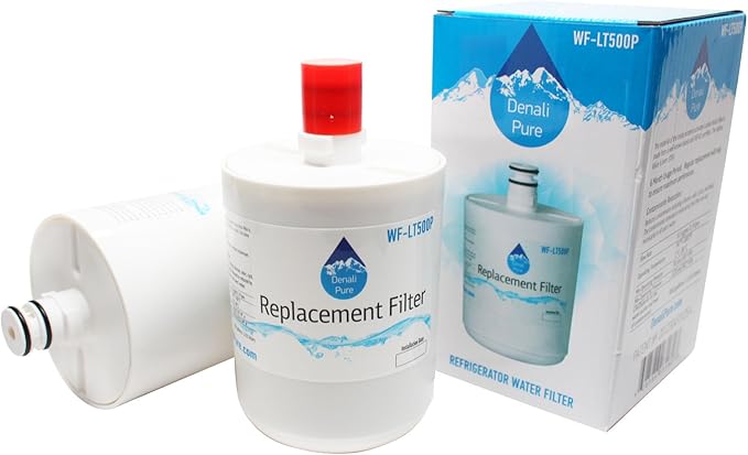 2-Pack Replacement for 46-9890 Refrigerator Water Filter - Compatible with Sears/Kenmore 46-9890 Fridge Water Filter Cartridge
