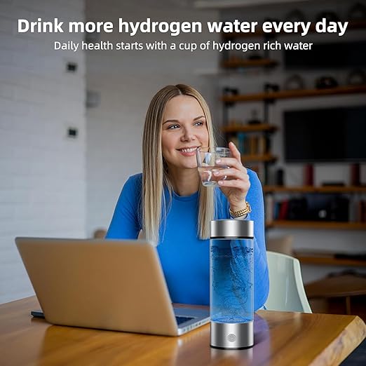 Hydrogen Water Bottle, Portable Hydrogen Water Bottle Generator, Rechargeable Hydrogen Water Generator, Suitable for Home, Travel and Office