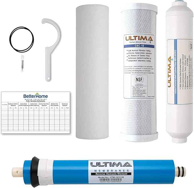 Ultima 4-Stage Water-Filter System with 50 GPD Reverse-Osmosis Membrane and FPT Connect Post Filter