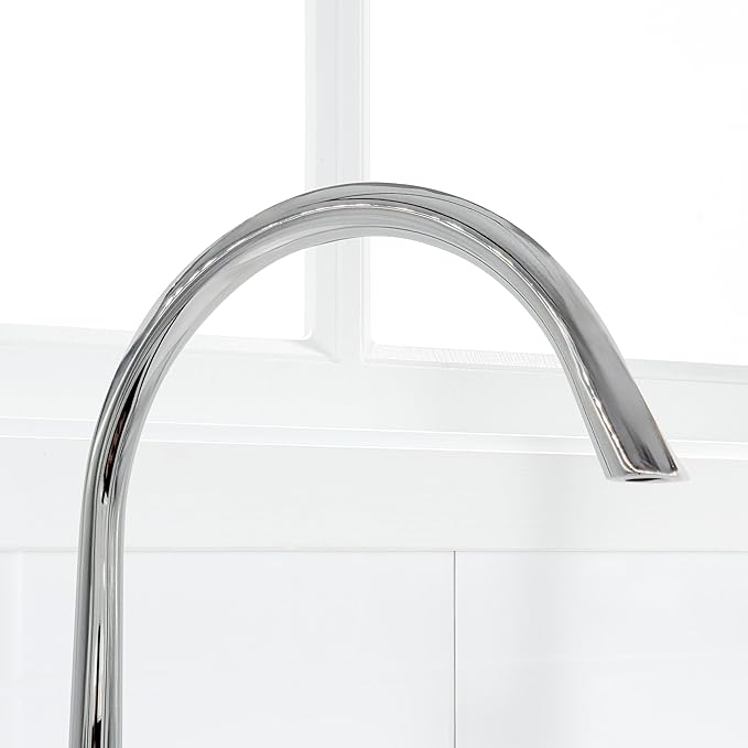 Metpure Non-airgap Brass RO Faucet Reverse Osmosis Drinking Water Filtration System Water Dispenser Spout. Contemporary Style. Include Wrench and Faucet Adapters. Chrome.
