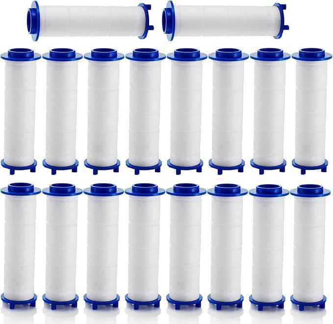 Showerhead Filters, Ion Shower Drops Head Filter, Showerheads Replacement PP Cotton Filter Cartridge, Turbo Showerhead, Shower Head with Filter for Detachable (B20*pc,3.54in/9cm)