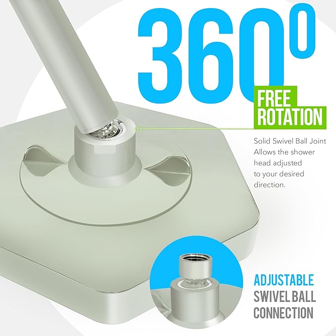 AquaHomeGroup Luxury Filter Shower Head - Wall-Mounted Rain Shower Head with Filters for Chlorine, Rust, Sediments - Water Softener Shower Head with Vitamin C E A (Brushed Nickel)