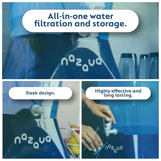 Gravity Fed Water Filter Dispenser and Countertop Unit for Every Day Use, Emergency Water Filtration Kit, Drinking Filters for Home and Camping Use