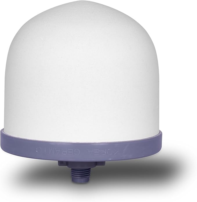 Replacement Ceramic Dome Water Filter 0.2 to 0.5 micron for Countertop & Water Coolers. First Stage of Filtration, Traps all Impurities (Set of 3)