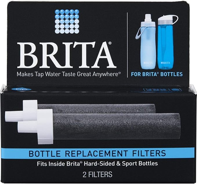 Brita Water Bottle Filter Replacements - BPA Free - 2 Count