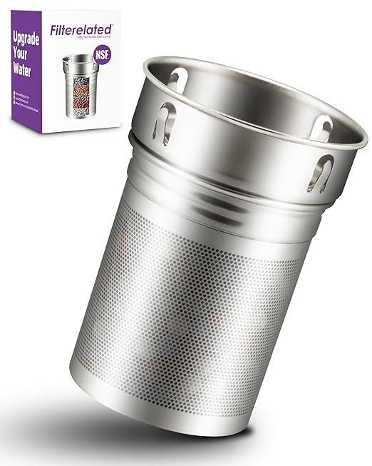 Filterelated 30 Oz Stainless Steel Portable Alkaline Filter Water Bottle Special Replacement Filter Cartridge, Life of Three Months-1 Piece
